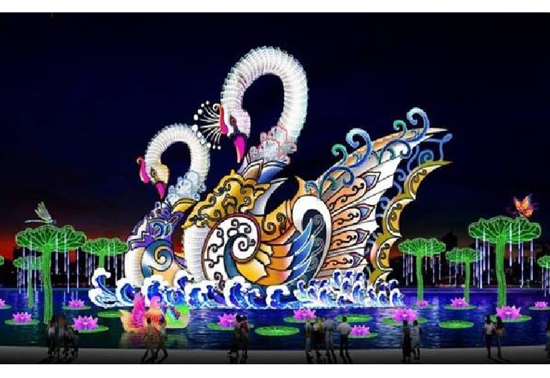 “自贡彩灯”点亮滨城 大连